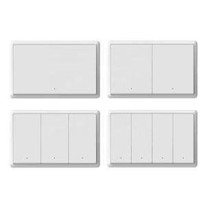 Interruptor de Luz de Parede Zigbee Push 1 Gangue com Neutro para Controle via App <span class=keywords><strong>Smart</strong></span> Life 230V em Material PC - Product Image 1