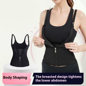 Faja Deportiva Reductora de Cintura con Cremallera para Mujer al por Mayor, Corsé Moldeador Corporal - Product Image 2