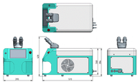 Soudeuse laser à microfibres 200W, mini machine de soudage par points de précision pour bijoux, électronique, Raycus