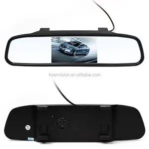 Factory Price Car Reverse 4.3 Inch Digital TFT-LCD 500CD/M2 Monitor Clip On Rear View Mirror
