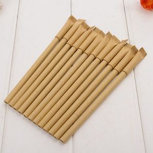 Bolígrafo Ecológico Biodegradable de Cartón Reciclado, Personalizable, Reutilizable, Juego de Bolígrafos de Papel Kraft - Product Image 5