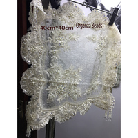 Nappe de mariage turque brodée de perles et de sequins pour Pâques, 16 ensembles, en organza, faite à la main, dentelle moderne, ovale, motif floral, design personnalisé
