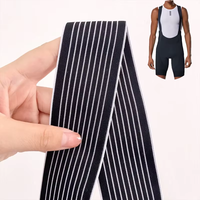 Ceinture élastique souple pour salopette de cyclisme, avec sangles de maintien en sangle pour vêtement