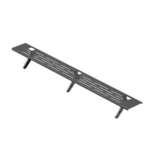 Black Metal 24 36 pulgadas Extra Long Set Top Box Estante de pantalla Monitor de acero TV Top Shelf - Product Image 1