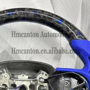 Venta Directa de Fábrica, Volante Deportivo de Fibra de Carbono Forjado con Agarre de Cuero Perforado para Dodge Challenger - Product Image 3