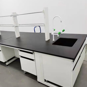 Laboratory Steel Workbench <b>Laminate</b> Top Industrial Design For School Lab Use - Product Image 3