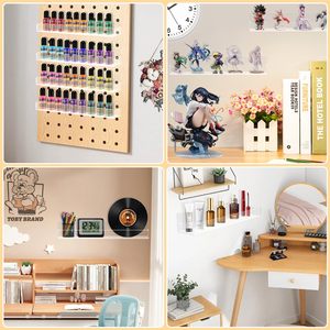 Lot de 2 supports pliables en acrylique transparent de 15 pouces pour gâteaux, <span class=keywords><strong>organisateur</strong></span> de rangement de comptoir pour <span class=keywords><strong>épices</strong></span> de cuisine - Product Image 3