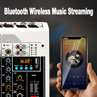 Offre Spéciale Mini Table de Mixage Audio 6 Canaux 48V en Métal, Multifonctionnelle avec Effets Intégrés, Bluetooth et USB pour Enregistrement en Studio