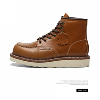 Bottes de travail en cuir de marque de luxe, fabrication Goodyear, doublure en cuir véritable de haute qualité, vente en gros d'usine, commandes personnalisées acceptées