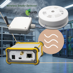 <b>Wireless</b> Smoke Detector With RF Antenna And USB Interface For Smart Home Alarm System - Product Image 1