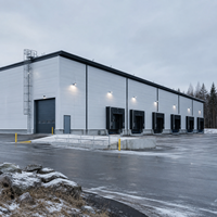 Entrepôt logistique préfabriqué en acier, centre de distribution, bâtiment de stockage, entrepôt industriel, conception personnalisée