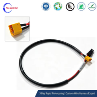Câble d'alimentation XT60 mâle SM3P 28AWG en PVC avec conducteur en cuivre étamé, faisceau de charge pour robot RC, adaptateur anti-étincelles