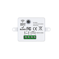 Interrupteur d'éclairage sans fil RF 433 MHz 85-240 V CA, module récepteur 10 A, portée 10-50 m, 2200 W, système de maison intelligente iOS/Android