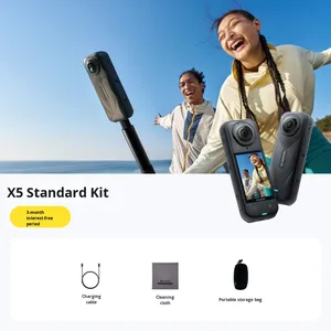 กล้องแอคชั่น Insta360 พาโนรามา 8K เซ็นเซอร์ CMOS ความละเอียดสูง ป้องกันการสั่นไหว กันน้ำ ใช้งานแบบมือถือ พร้อมถ่ายภาพกลางคืน 8K CMOs Pa - Product Image 5