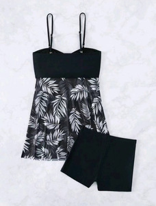 Maillots <span class=keywords><strong>de</strong></span> <span class=keywords><strong>bain</strong></span> <span class=keywords><strong>tankini</strong></span> grande taille pour femmes contrôle du ventre deux pièces <span class=keywords><strong>maillot</strong></span> <span class=keywords><strong>de</strong></span> <span class=keywords><strong>bain</strong></span> modeste jupe à fleurs haut avec shorty personnalisé OEM ODM - Product Image 6