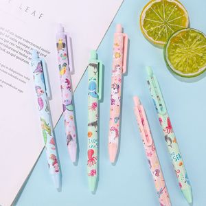 저렴한 홍보용 펜, 귀여운 만화 패턴 볼펜, 수납식 검정 잉크, 1.0mm 팁, 여학생들에게 인기 판매 상품 - Product Image 4