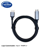 Câble DP vers HDMI 8K 60Hz Ultra HD 1,8 m pour ordinateur portable, PC, projecteur