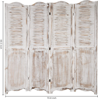 Diviseurs de pièce en bois pliants décoratifs de cloison de séparation d'écran en bois solide