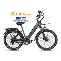 Vélo Électrique Pliant FLM V10 26 Pouces à Cadre Bas, Frein Hydraulique, 36V 250W, pour Adulte, Idéal pour les Trajets Quotidien (Expédition depuis l'Entrepôt Outre-mer)