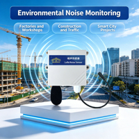 Capteur de bruit sans fil LoRaWAN 30-130dB Haute sensibilité Montage mural Surveillance environnementale industrielle