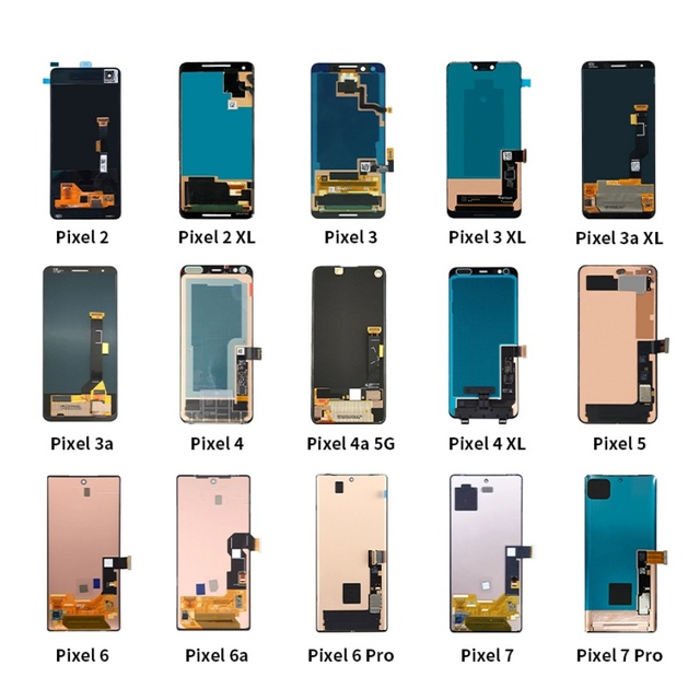 Mobile Phone Lcds Factory Wholesale for Google Pixel 1 2 3 3a 4 4a 5 5a 6 6a 7 7a Pro XL 5G Display Replacement Screen Touch
