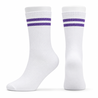 Chaussettes en coton pour femmes, motif cœur, rayées, avec bord côtelé, mignonnes, décontractées, tendance, douces, respirantes, chaussettes fantaisie