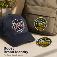 Parches Bordados Personalizados con Logotipo, Apliques Termoadhesivos o para Coser en Ropa, Gorras y Bolsos, Proveedor de Fábrica al por Mayor