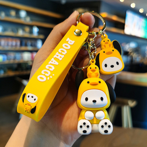 QYS 3D Kawaii Cartoon <b>Anime</b> <b>Keychain</b> Cute Series Rubber Key Ring Cars Bags Gift Pendant - Product Image 4