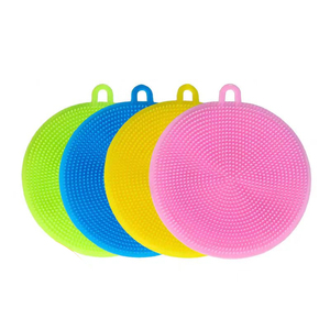 Vente directe usine – Brosse de nettoyage multifonctionnelle en silicone écologique personnalisée, chiffon à vaisselle pour la cuisine - Product Image 4
