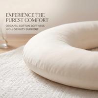Oreiller de maternité en forme de C, OEM ODM, doux et confortable, en coton Oeko-Tex 100, pour femmes enceintes, pour dormir