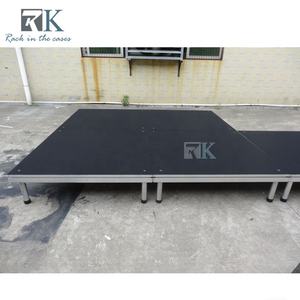 Plataforma Cuadrada Desmontable para Reuniones, Escenario con Altura Ajustable en Oferta - Product Image 3