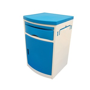 Table de chevet d'hôpital en plastique rose et bleu, facile à nettoyer, pour salle d'hôpital, clinique, chambre à coucher, armoire - Product Image 3