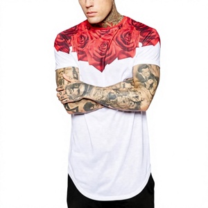 T-shirts à manches courtes pour hommes, coupe classique, impression par sublimation intégrale, design personnalisé de haute qualité, prix de gros, col rond - Product Image 1