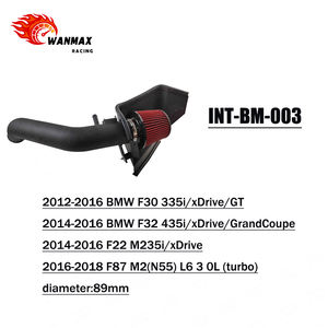 Kit de sistema de admisión de aire frío de alto rendimiento para <span class=keywords><strong>BMW</strong></span> <span class=keywords><strong>F30</strong></span> <span class=keywords><strong>335i</strong></span> F32 435i F22 M235i F87 M2 <span class=keywords><strong>N55</strong></span> 3.0L Turbo Engine, filtro de aire mejorado - Product Image 2