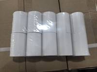 Rouleau de papier thermique 3 couches 57x40mm, simple couche, blanc, avec tube en plastique pour imprimantes de caisse enregistreuse/TPV/GAB