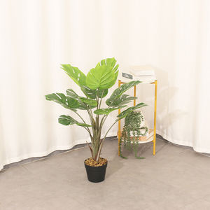 Monsteras artificiale di plastica di tocco reale di migliore qualità lascia la decorazione esterna dell'albero artificiale delle piante - Product Image 4