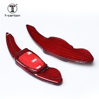 Palettes de changement de vitesse en fibre de carbone pour Volkswagen MK5 MK6, extensions de palettes de volant, accessoires intérieurs T-carbon