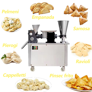 Máquina automática de fabricación de bolas de masa hervida rellenas al vapor de verduras Momo chinas de alta calidad Durable 220V Motor Samosa Empanada - Product Image 3