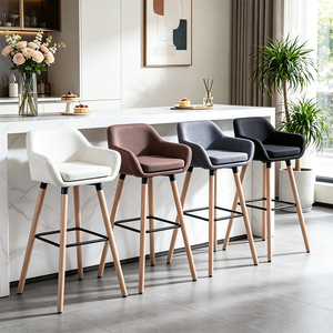 Wholesale <strong>Tall</strong> Table Restaurant Furniture Iron Luxury High Modern bar <strong>Chair</strong> Stool Counter <strong>Chairs</strong> for Kitchen bar Stools - Product Image 1