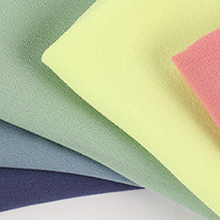 100% полиэстер, креп-Жоржет, мох, креп, однотонная окрашенная, высокий твист, чистый 75D, шифоновая шелковая ткань, пастель