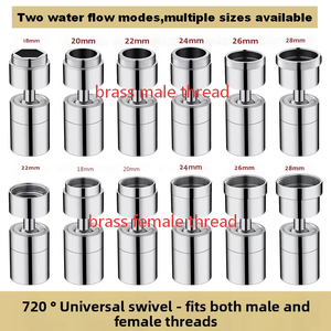 Dispositif anti-éclaboussures pour robinet chromé, connecteur de conversion universel, <span class=keywords><strong>filtre</strong></span> à mailles, accessoires de buse - Product Image 3