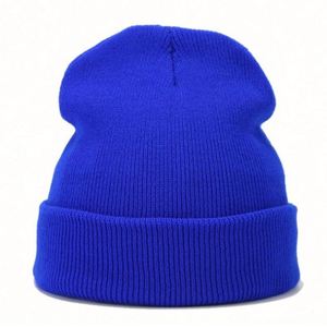 Gorros de Invierno de Punto Acrílico Lisos de Color Sólido Unisex de Alta Calidad al por Mayor, Gorros Personalizados con Logotipo Bordado - Product Image 2