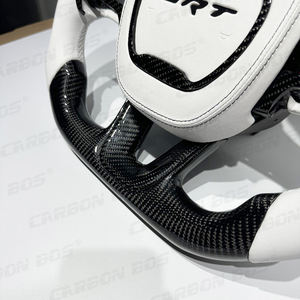 डोगो के लिए सफेद स्टीयरिंग व्हील के साथ एलईडी कार्बन फाइबर स्पोर्ट स्टीयरिंग व्हील के साथ डोगो के लिए व्हाइट स्टीयरिंग व्हील - Product Image 4