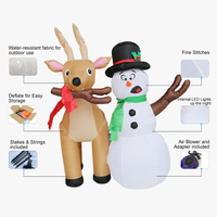 Gros gonflables décoratifs, bonhomme de neige et cerf, pour noël, nouveau Design, prix bon marché, nouvelle collection,