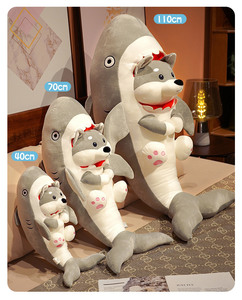 40/70/100cm Funny Shark Dogs & <b>Cat</b> Doll Plush Toys Bed Pillow Mock Doll Plush Toy Pillows Sleeping Dolls Gifts for <b>Kid</b> - Product Image 6