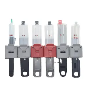 Epoxy Resin AB Glue Caulking Gun/Cartridge 50ml 2:1 and 1:1 Universal Manual Dispense Mixing Gun Adhesive Bonding Extrusion Tool