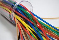 Attaches-câbles en nylon autobloquants, multi-tailles, colorés, avec emballage en pot PET pour la gestion des câbles