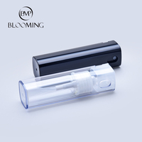 Flacon pulvérisateur carré transparent en plastique de 10 ml pour cosmétiques, flacon de parfum de poche, atomiseur stylo, vaporisateur de poche