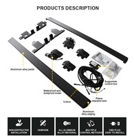 Marchepieds électriques rétractables automatiques avec éclairage LED pour Lexus RX 330 350 450 2013