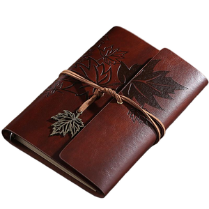 Cuaderno de cuero de tapa dura A6 personalizado, diario de hojas sueltas con encuadernación en espiral - Product Image 4